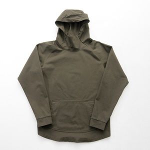 BYLT Basics Elite Drop Cut Pullover stretch hoodie Olive Green Size M